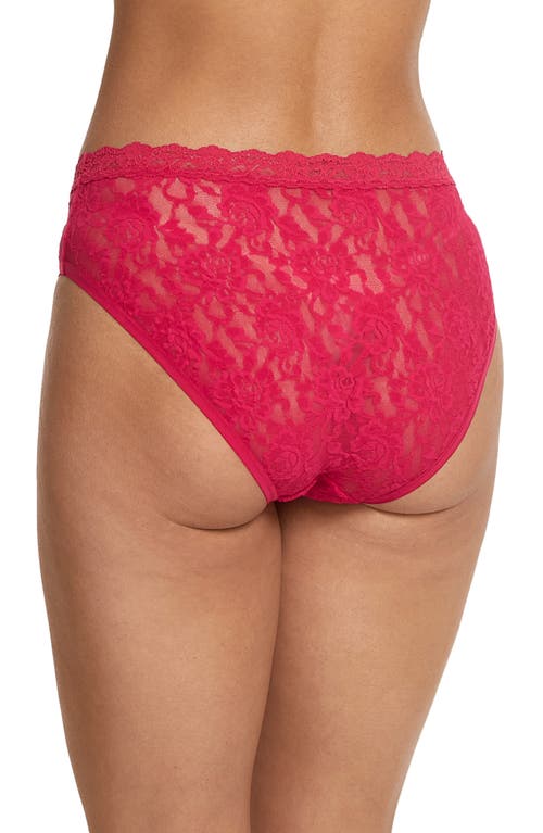Hanky Panky V-front High Cut Thong In Beet Juice Red