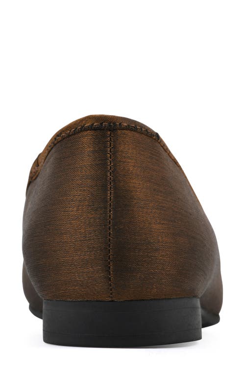 Cliffs By White Mountain Bocci Cap Toe Flat In Bronze Shimmer Fabric