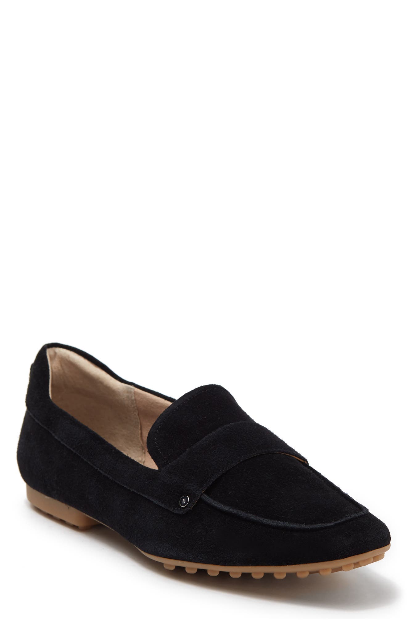 franco sarto black suede loafers