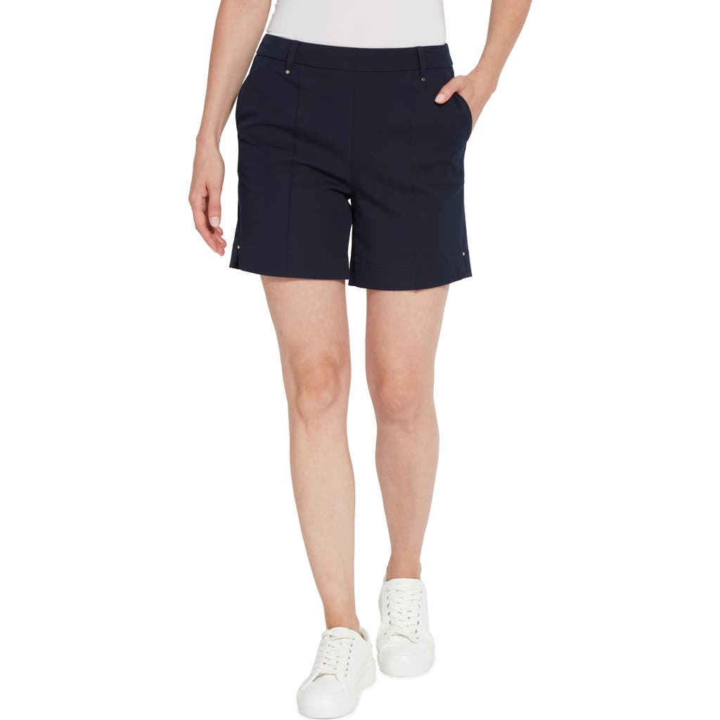 Lyssé Amanda Stretch Twill Short In True Navy In Navy
