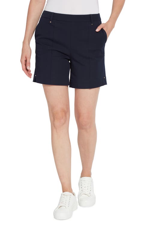 Lyssé Amanda Stretch Twill Shorts in Navy