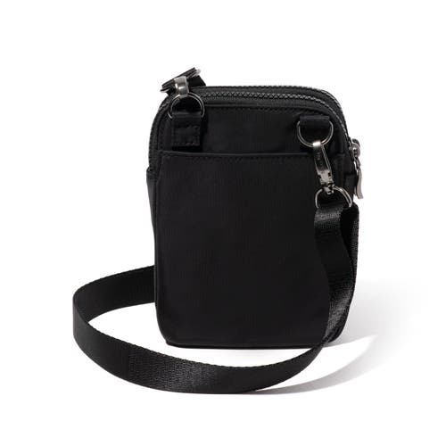 Shop Baggallini Modern Take Two Rfid Crossbody Bag In Black Twill