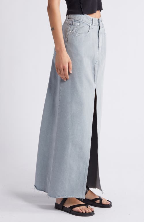 SLVRLAKE SLVRLAKE RAW HEM DENIM MAXI SKIRT