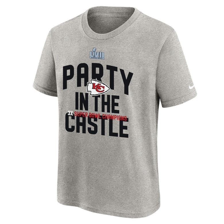 Toddler Kansas City Chiefs Nike Heather Gray Super Bowl LVII Champions  Parade T-Shirt