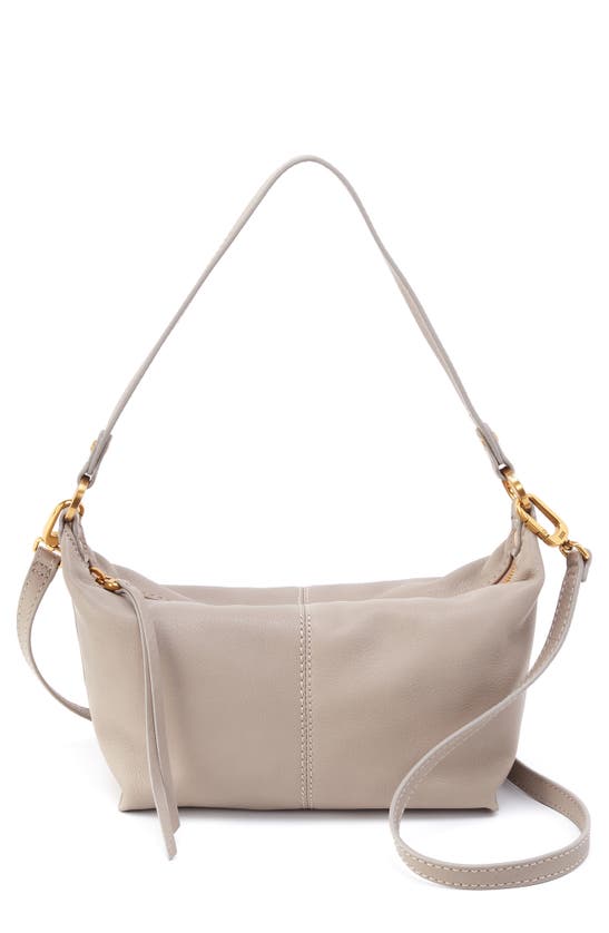 Shop Hobo Laguna Leather Crossbody Bag In Taupe