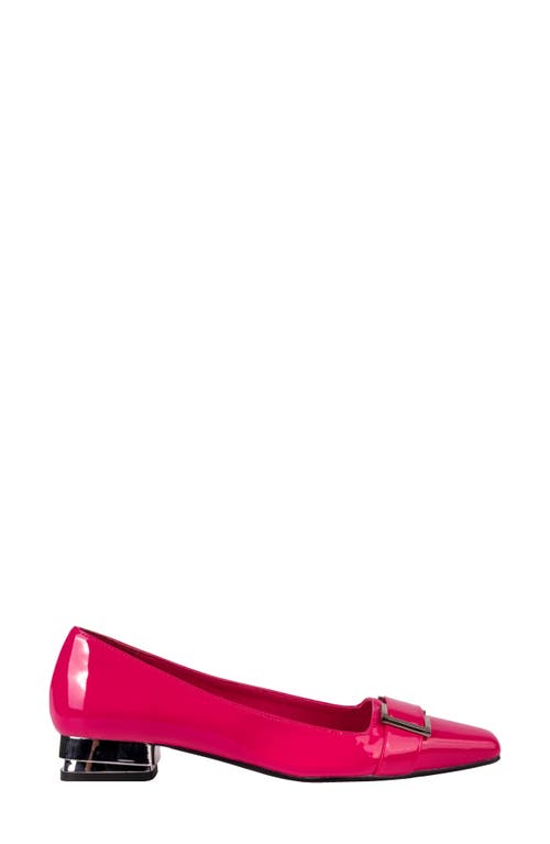 Ninety Union Dove Buckle Flat In Fuchsia