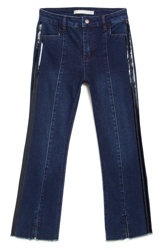 Tractr Kids' Flare Leg Stretch Denim Jeans In Blue