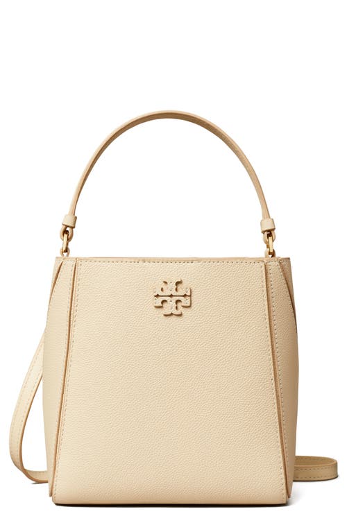 Tory Burch Small McGraw Leather Bucket Bag in Brie at Nordstrom