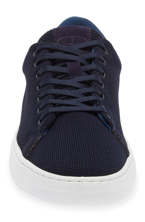 Shop G Brown Puff Knit Low Top Sneaker In Navy/navy