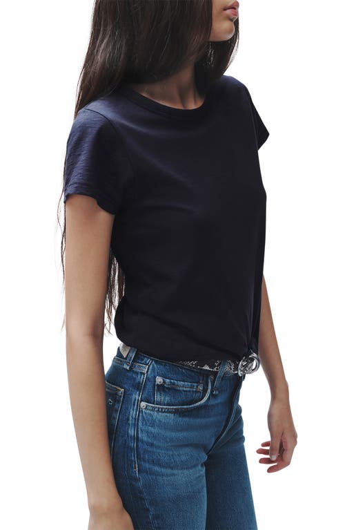 Shop Rag & Bone The Slub Organic Pima Cotton T-shirt In Salute