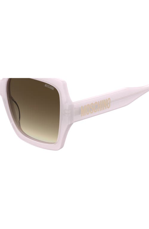 Moschino 56mm Gradient Square Sunglasses In Pink