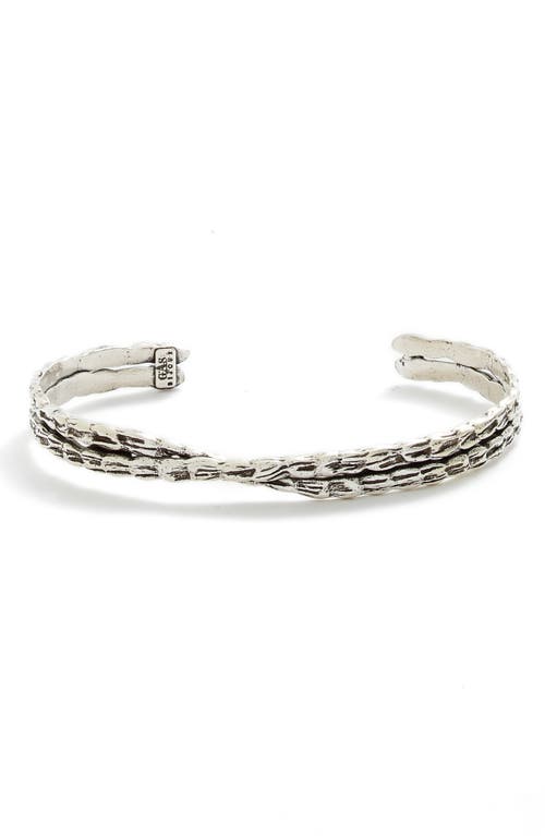 Liane Mini Cross Cuff Bracelet in Silver