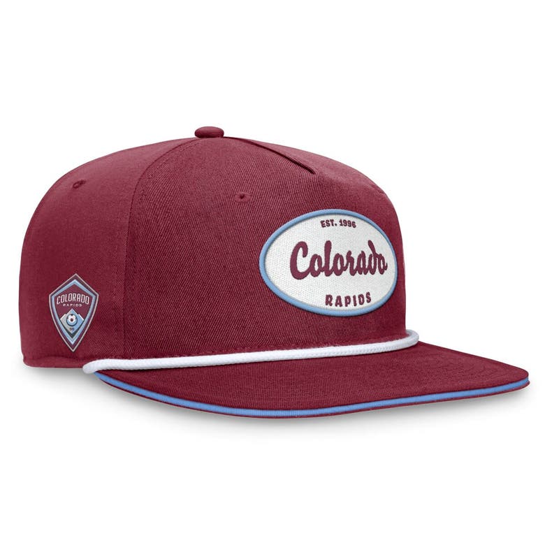 Shop Fanatics Branded Garnet Colorado Rapids Iron Golf Snapback Hat