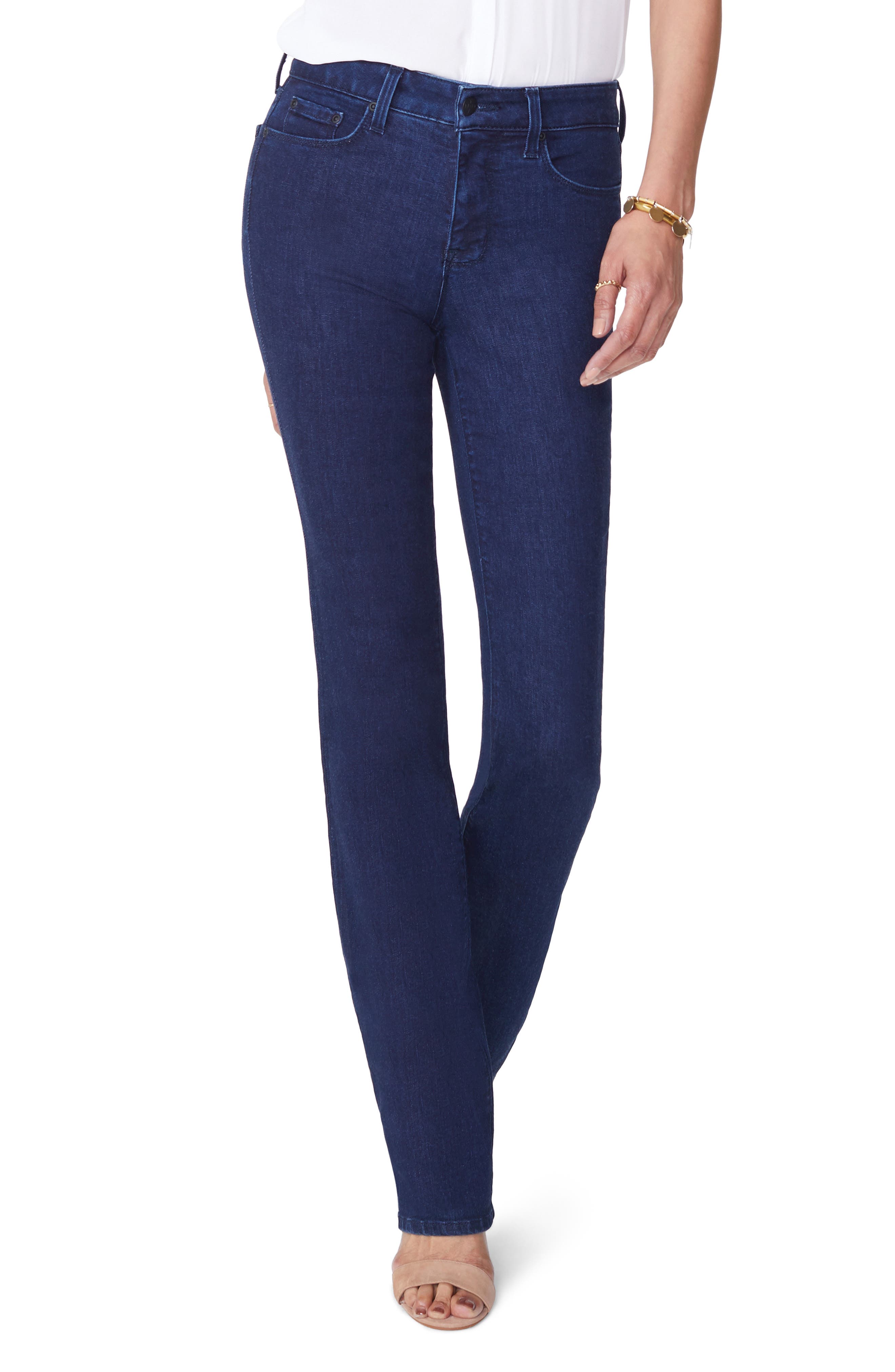 short straight leg jeans