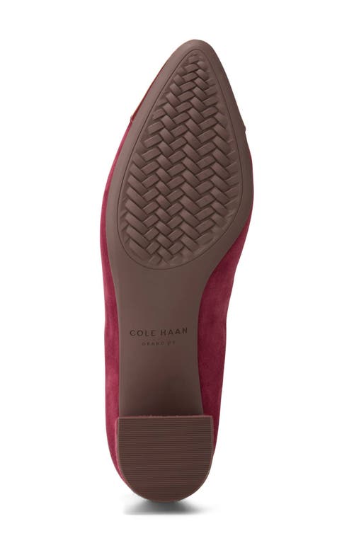 Cole Haan The Go-to Block Heel Pump In Black Cherry