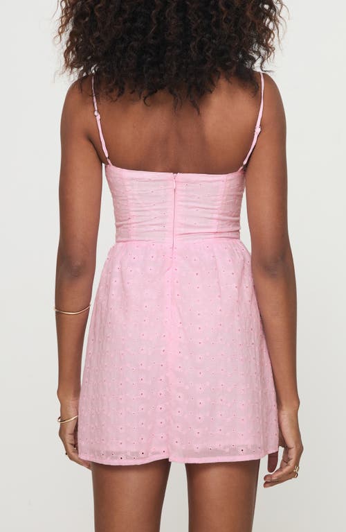 PRINCESS POLLY PRINCESS POLLY MCKILAH EYELET COTTON MINIDRESS 