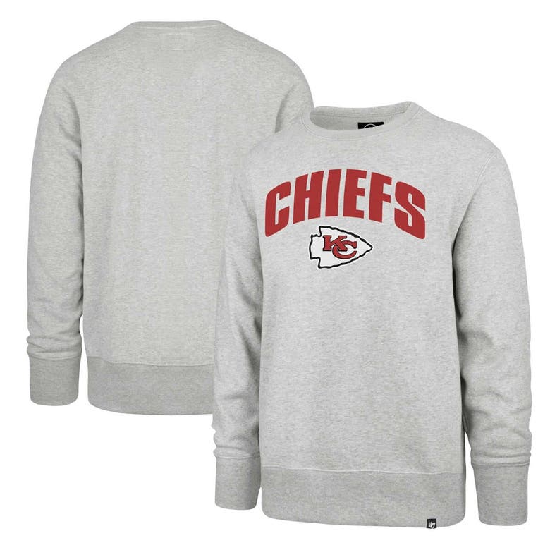 Shop 47 ' Gray Kansas City Chiefs Headline Pullover Sweatshirt