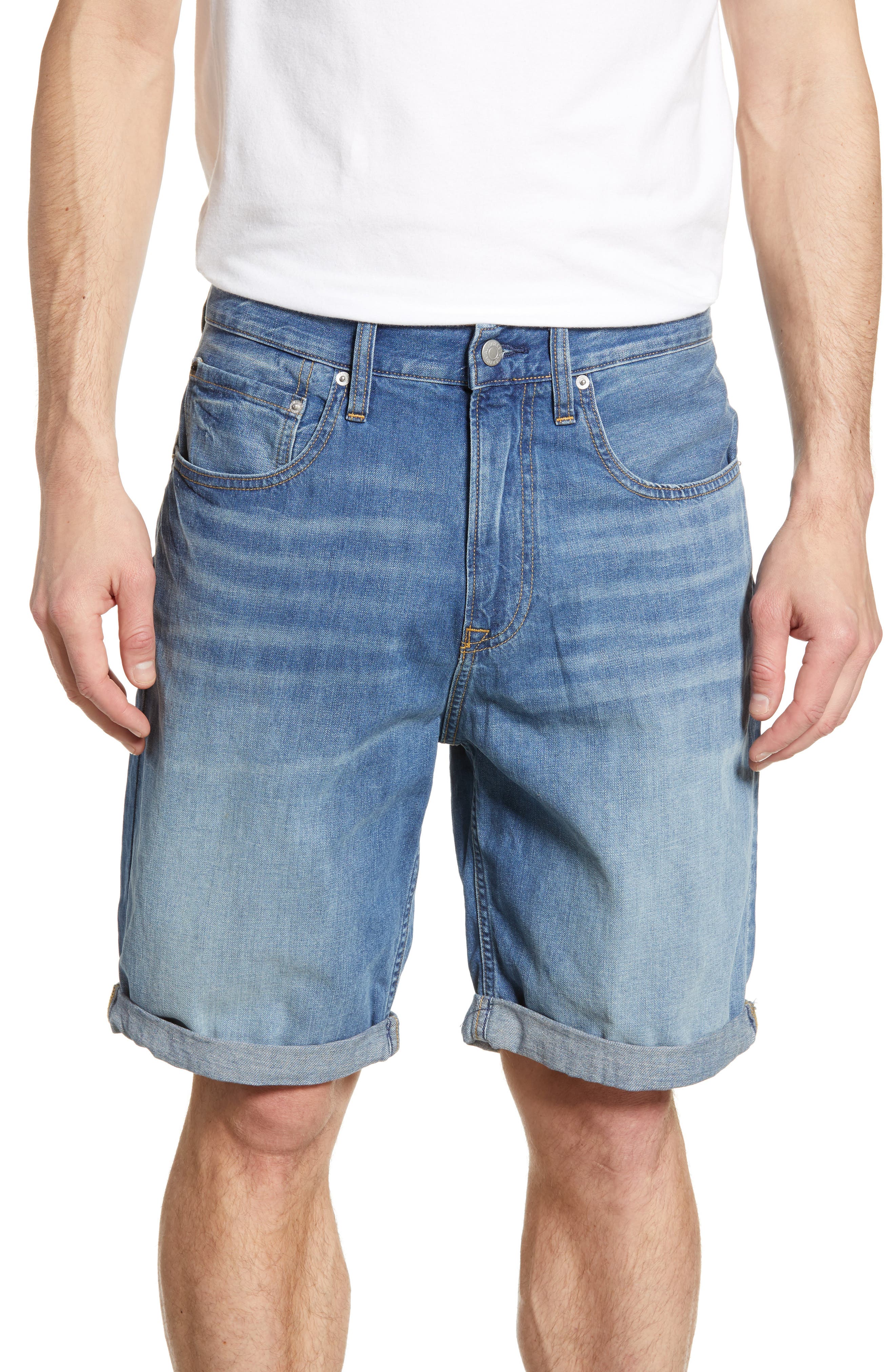 linen denim shorts