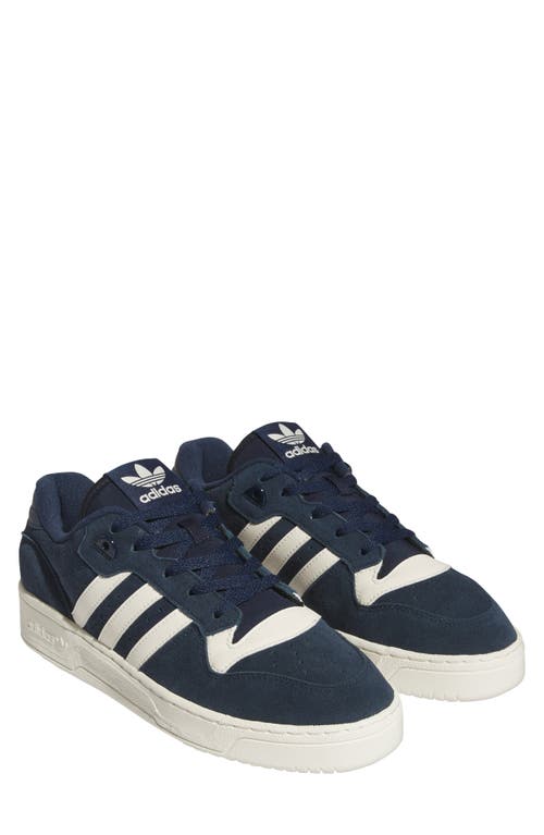adidas Rivalry Low Basketball Sneaker in Navy/White/Collegiate Navy at Nordstrom, Size 7