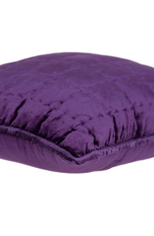 Parkland Collection Agio Square Transitional Throw Pillow In Purple