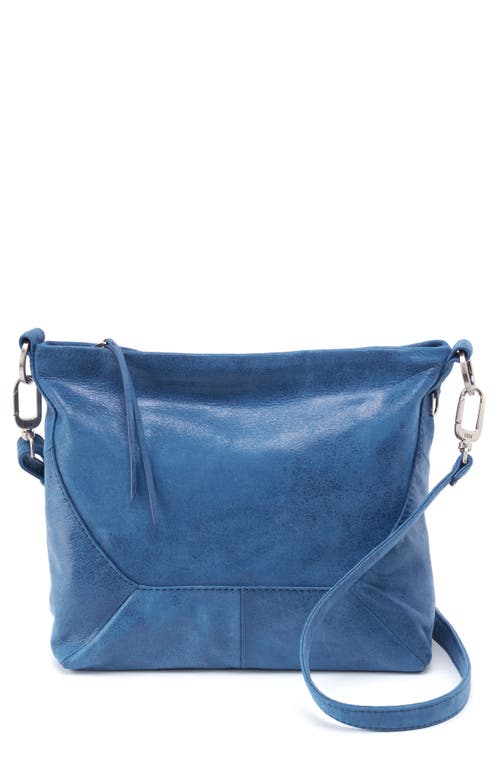 HOBO Medium Marlowe Leather Crossbody Bag in Cobalt