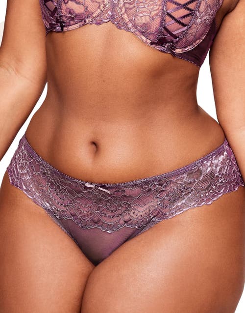 Shop Adore Me Enny Bikini Panties In Dark Purple