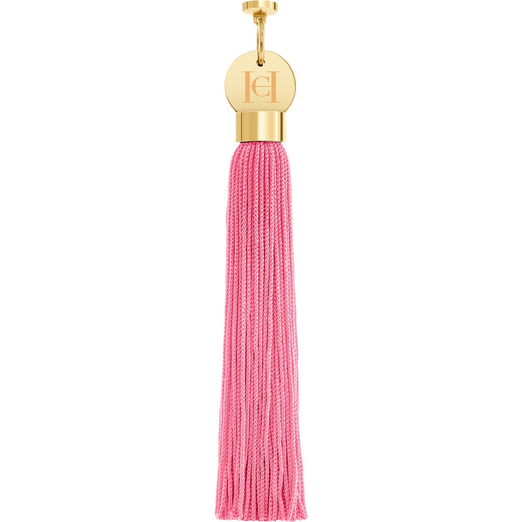 Carolina Herrera The Tassel Accessory Lipstick Charm In Pink