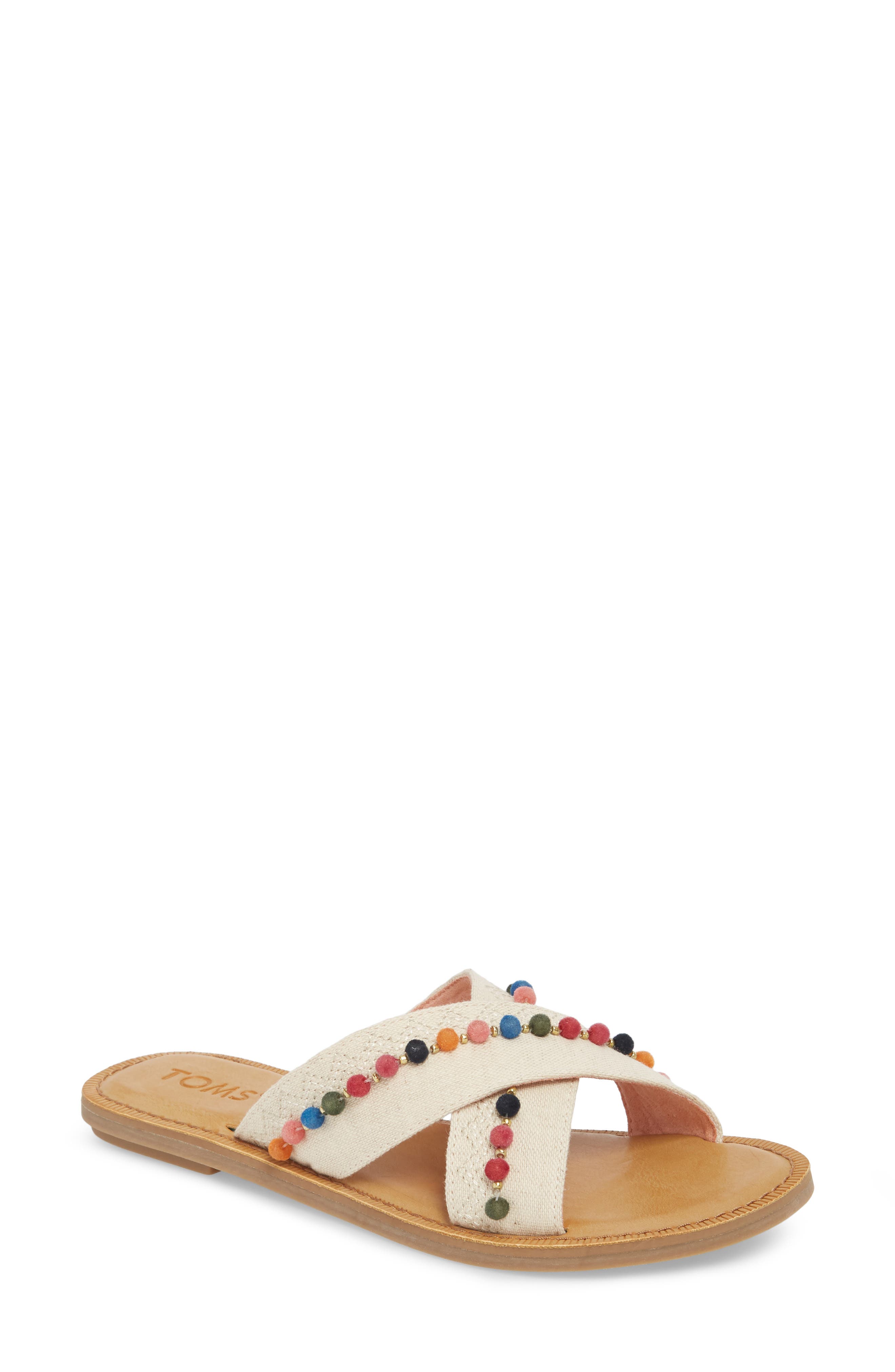 toms viv pom pom sandals