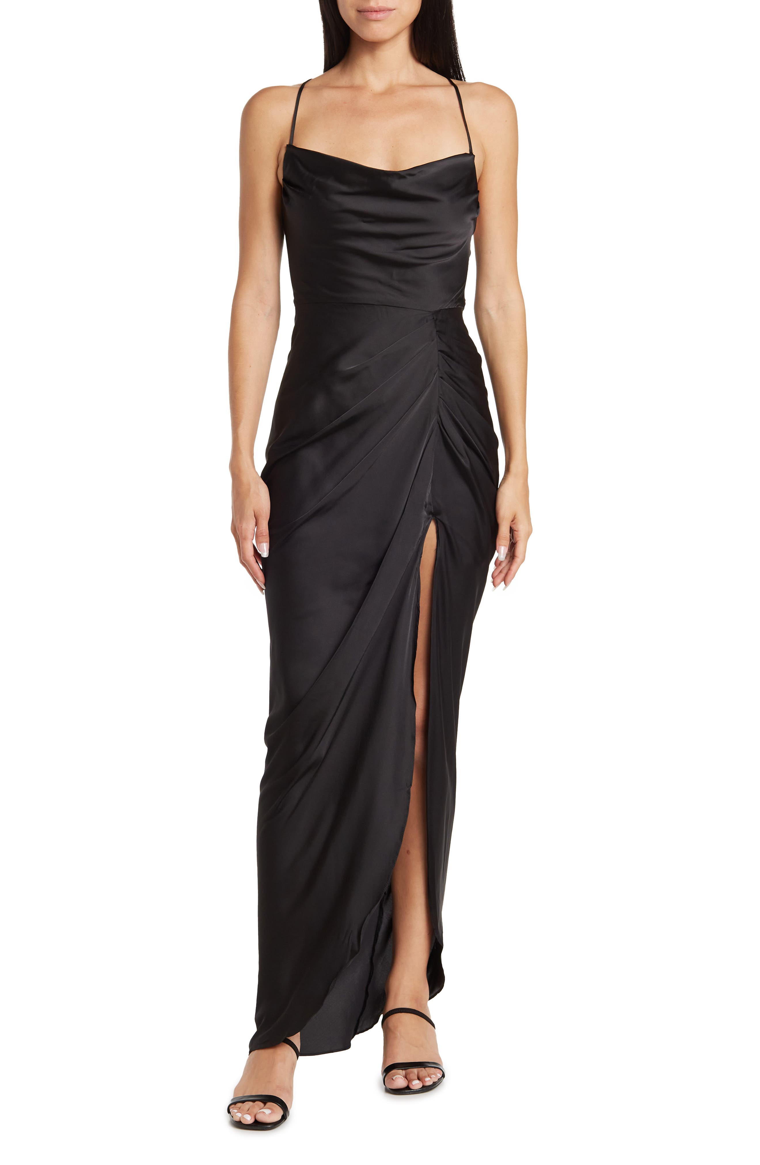 Cowl Neck Formal Dresses for Women 
