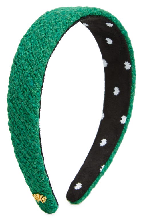 Lele Sadoughi Bessetter Bouclé Headband in Leaf Green at Nordstrom