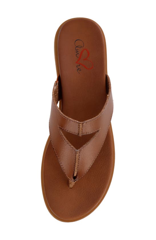 Shop Mia Amore Mayte Keyhole Sandal In Cognac