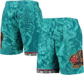 Youth Mitchell & Ness Turquoise Vancouver Grizzlies Big Face Shorts