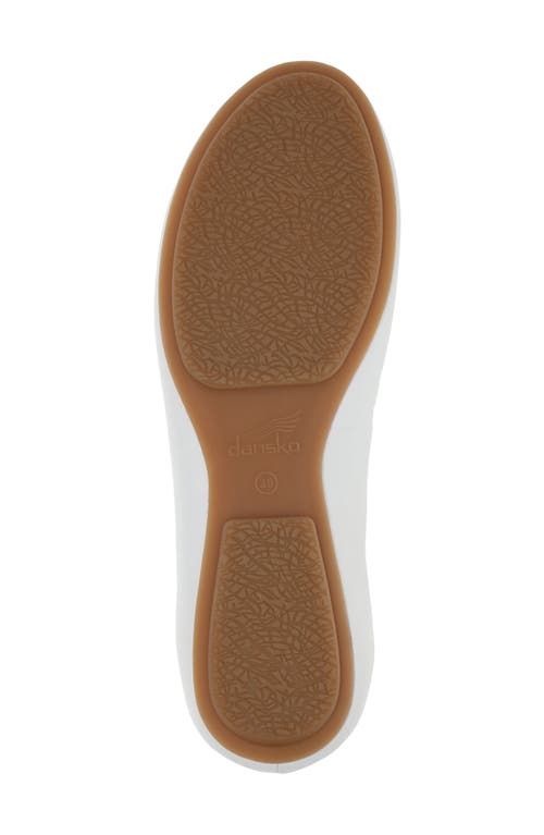 Dansko Mollie Ballet Flat In White