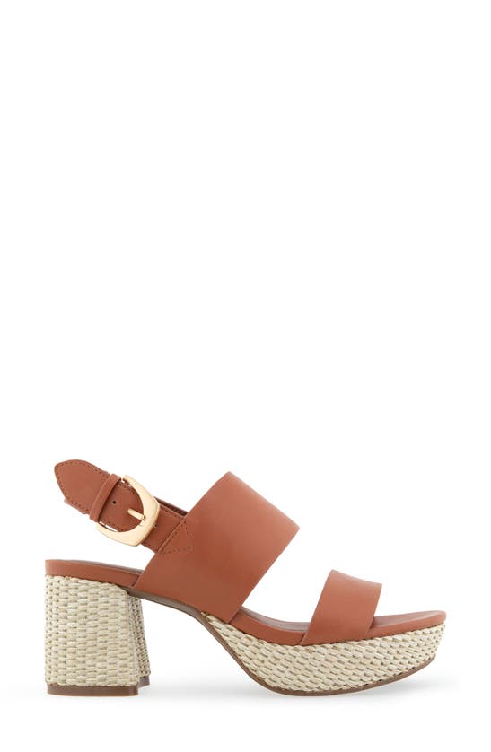 Shop Aerosoles Camilia Platform Sandal In Ginger Bread Combo