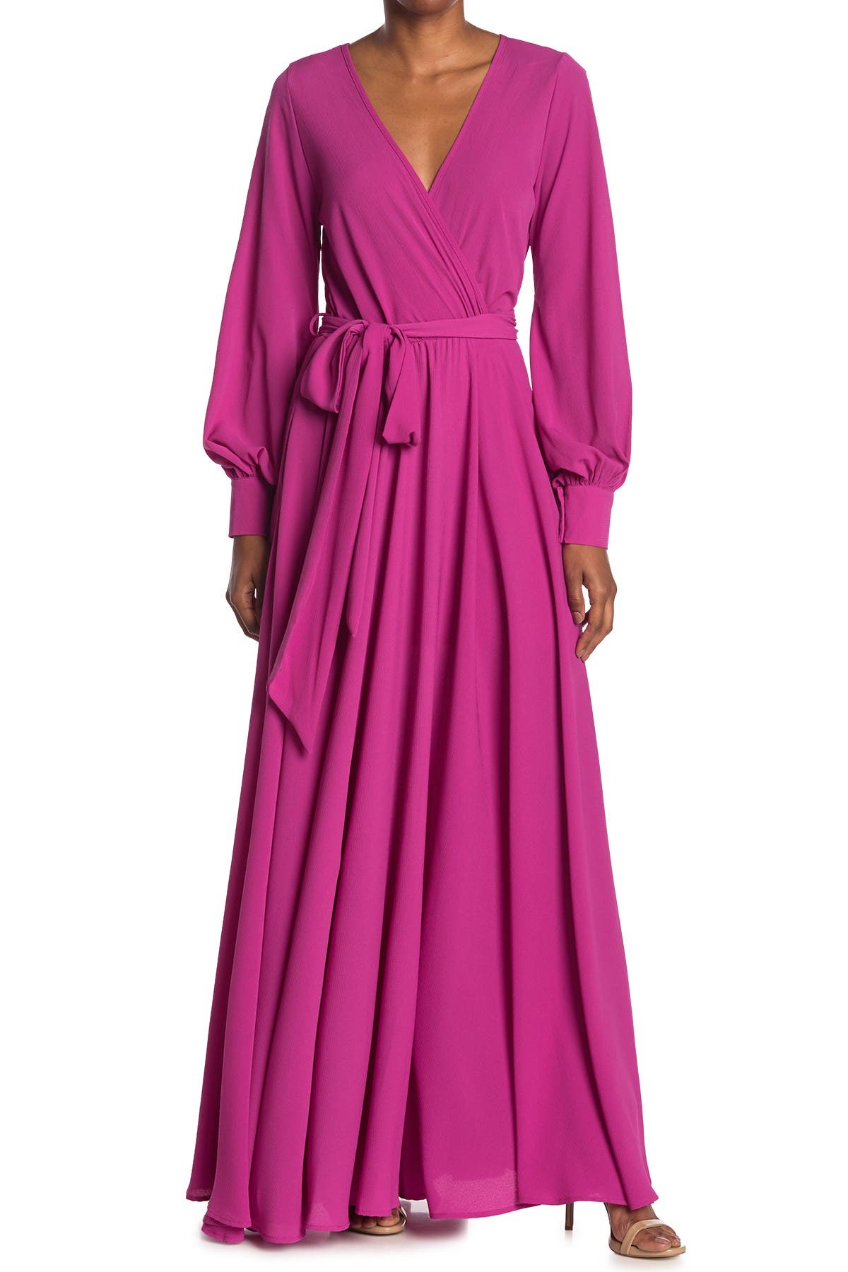 Meghan La Lilypad Maxi Dress In Magenta 