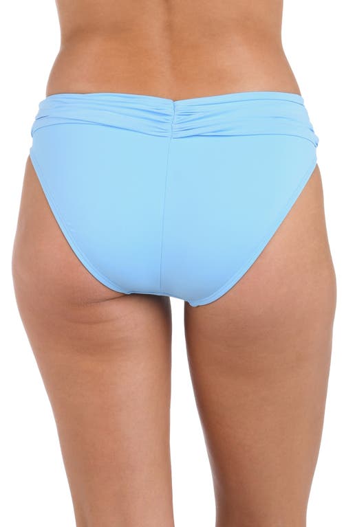 La Blanca Deluxe Island Goddess Hipster Bikini Bottoms In Crystal Blue