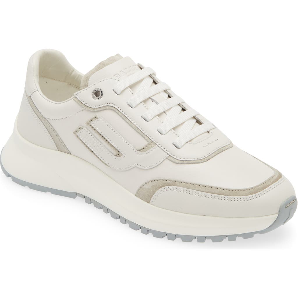 Bally Demmy Runner Sneaker In White/dusty White