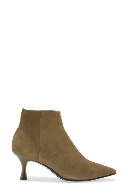Naot Robin Bootie In Olive Suede