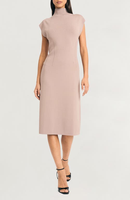 LUXELY LUXELY CAP SLEEVE MIDI SWEATER DRESS 