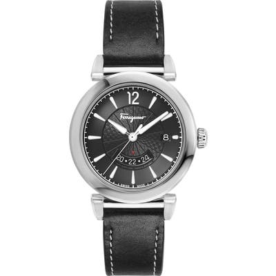 Salvatore Ferragamo Feroni Leather Strap Watch, 40Mm