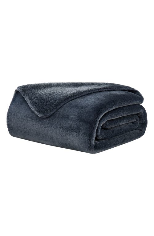Ugg(r) Whitecap Fleece Throw Blanket In Denim