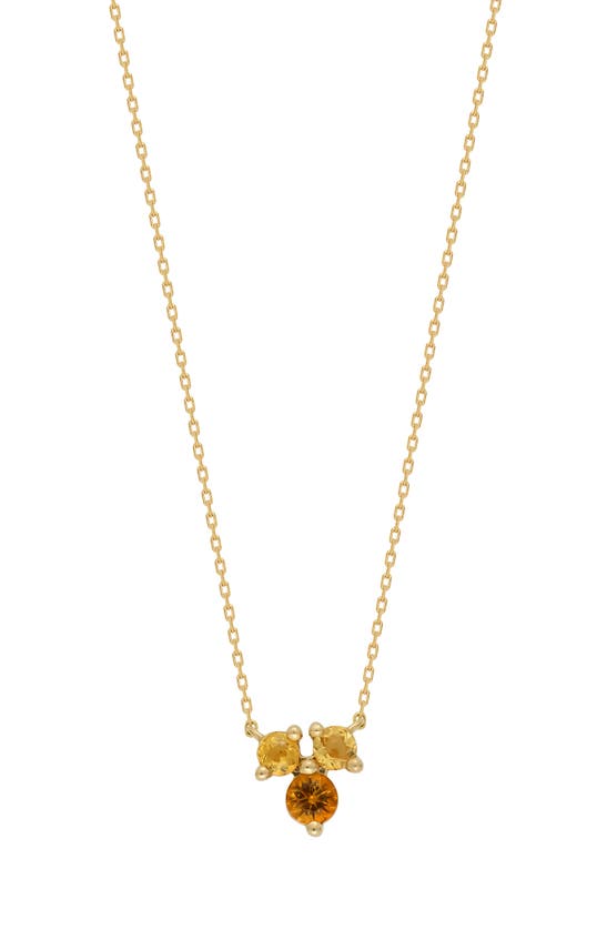 Bony Levy Blc 14k Gold Semiprecious Stone Pendant Necklace In 14k Yellow Gold Citrine