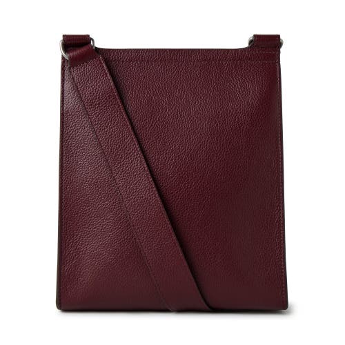 Mulberry Small Antony Leather Crossbody Bag In Black Cherry