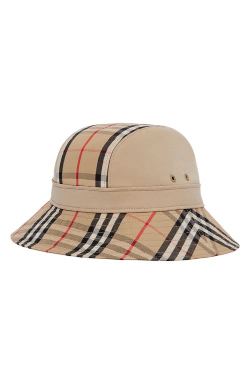 Vintage check cheap cotton bucket hat