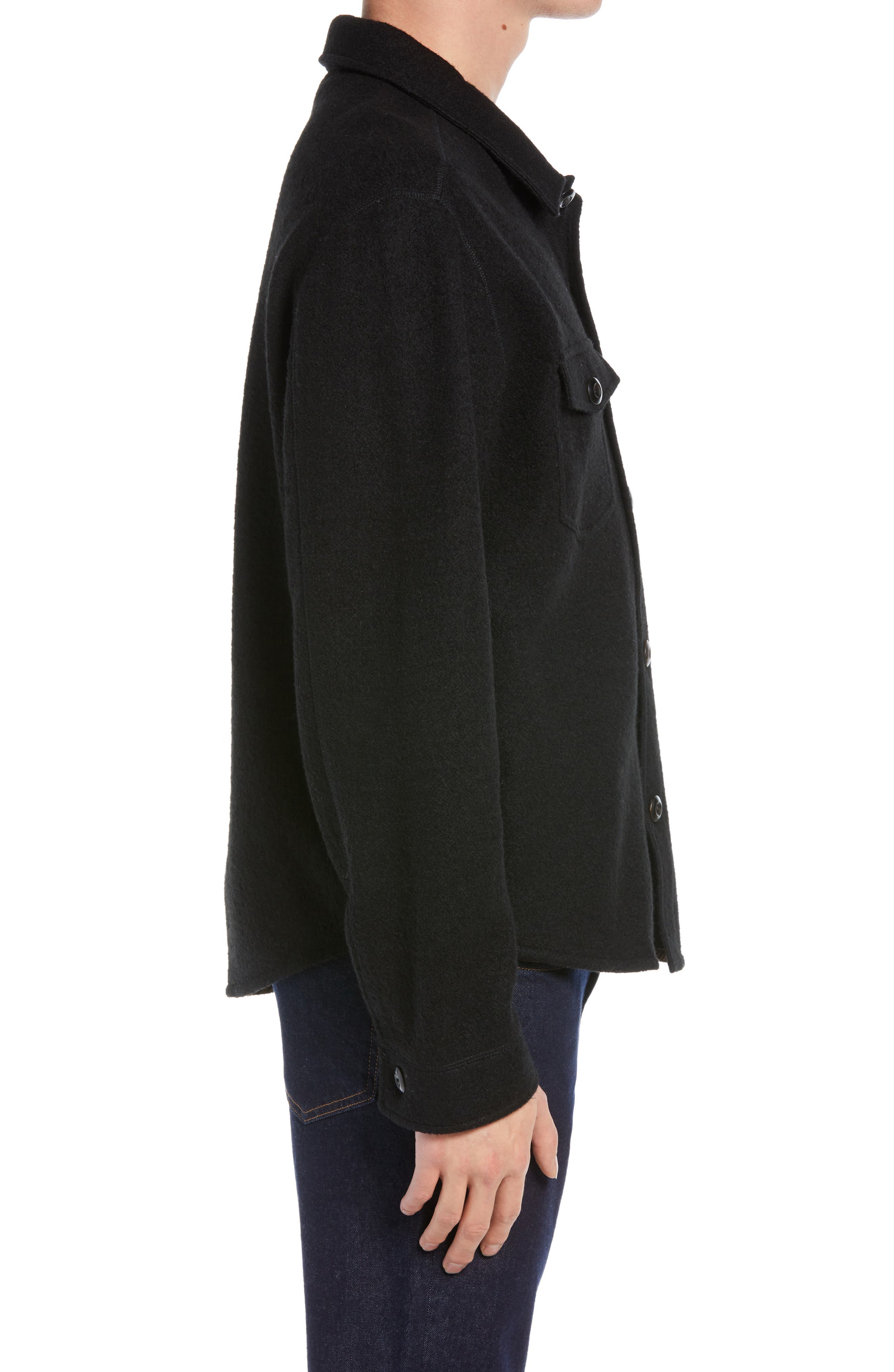 boiled wool shirt jacket