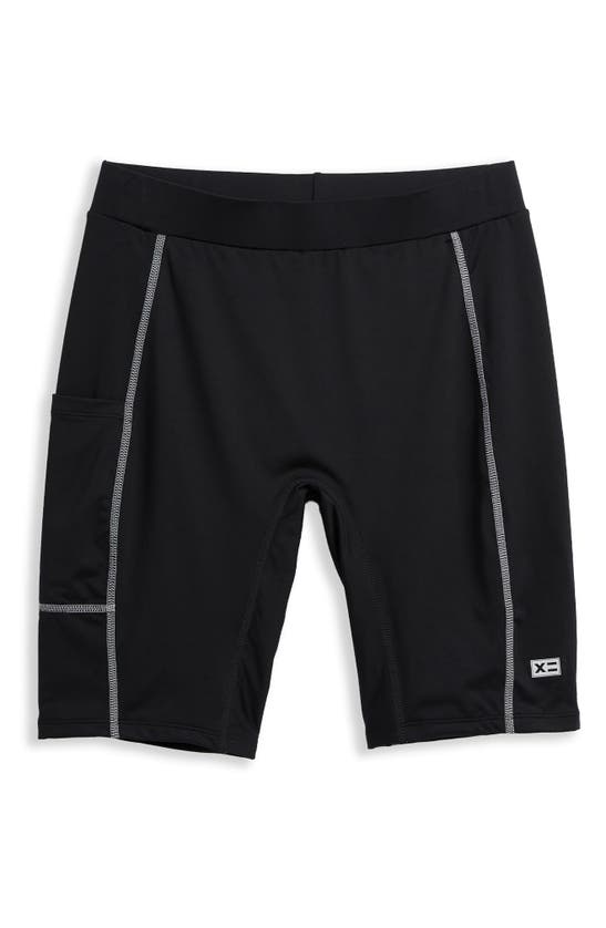 Tomboyx Pocket Swim Shorts In Black Novelty
