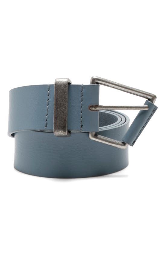Free People Getty Leather Belt In Autumn Sky
