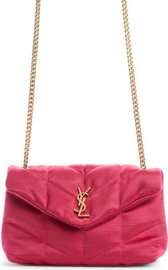 ysl pink puffer bag