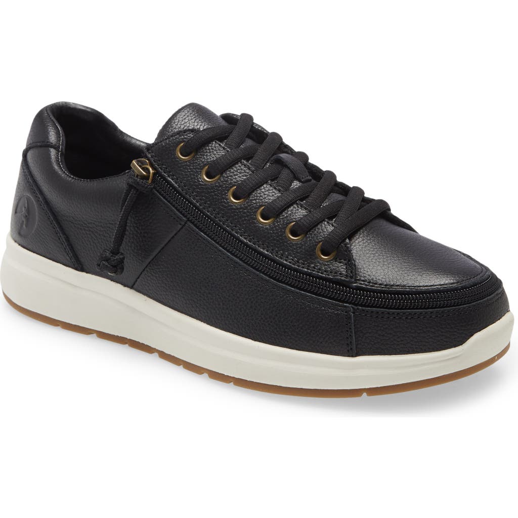 Billy Footwear Comfort Lo Zip Around Sneaker In Black/white