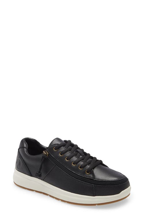 BILLY Footwear Comfort Lo Zip Around Sneaker in Black/White